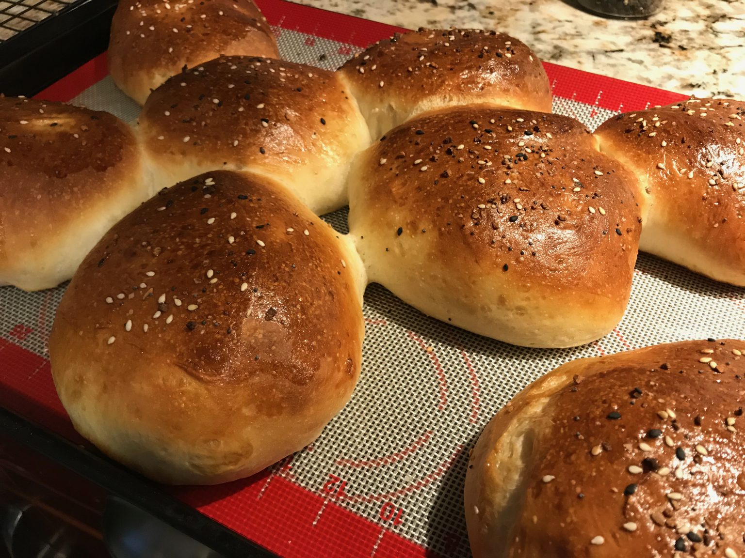 Bread machine hamburger buns Robert W. Rose